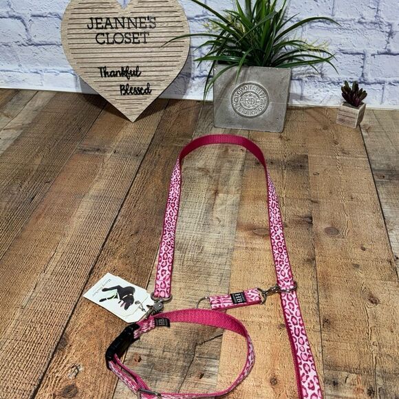 Harry Barker Collar & Leash Pink New Unused - Picture 2 of 8